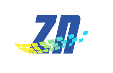 ZN Initial Logo for your startup venture