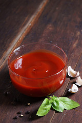 tomato sauce.