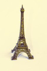 Fototapeta na wymiar towel eiffel paris french model object toy 