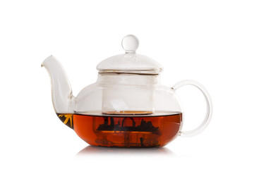 Teapot on a white background.