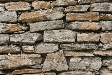 Wall of stones as background