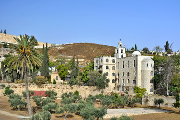 Fototapeta na wymiar Saint Stephen church in Kidron Valley, Jerusalem, Israel