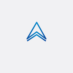 Letter A logo icon design template elements