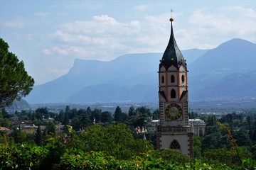 Fototapeta premium Meran in Italien in Südtirol 