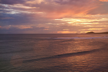 Fototapeta na wymiar Oceanscape on sunset time
