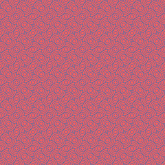 Red seamless pattern. Modern stylish texture. Repeating geometric tiles. Concentric circles