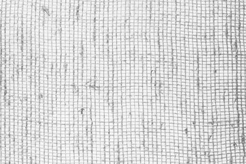 Burlap fabric black and white texture