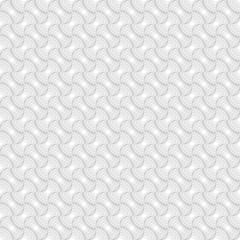 White seamless pattern background. Modern stylish texture. Repeating geometric tiles. Concentric circles