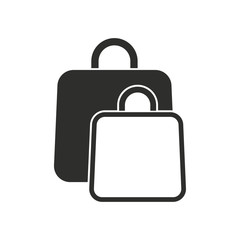 Shopping bag vector icon.