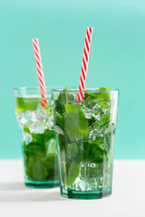 Summer mojito cocktail