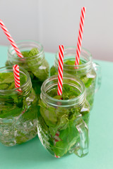 Summer mojito cocktail