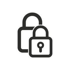 Lock vector icon.