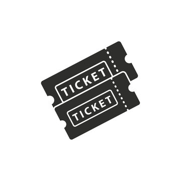Ticket vector icon.