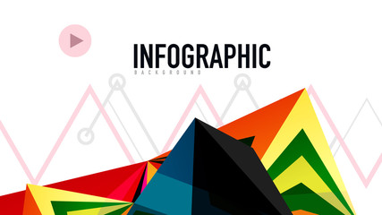 Modern triangle presentation template