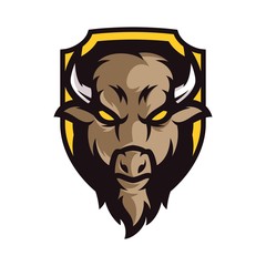 Bison Vector Logo Illustration
