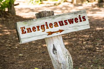 Schild 263 - Energieausweis