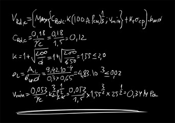 Fototapeta na wymiar Math formulas