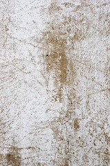 Classic wall background for design. Abstract grunge texture with brown and white colors. Cracks and scratches on old surface.