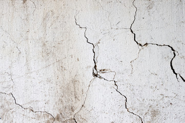 Classic wall background with cracks, scratches and place for text. Old texture for design.