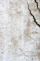 Classic wall background with cracks, scratches and place for text. Old texture for design.