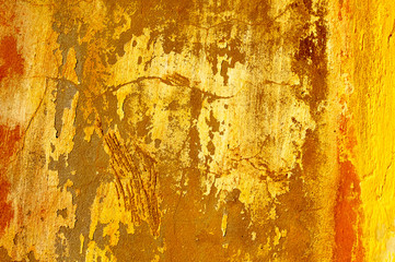 Old concrete wall with cracks. Colored background for design