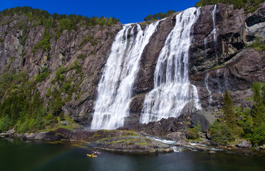 Fototapeta na wymiar Norwegian Waterfalls