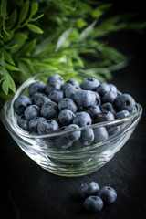 Blueberry antioxidant organic in a bowl.
