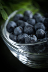 Blueberry antioxidant organic in a bowl.