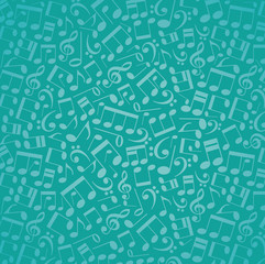 vector musical background from notes