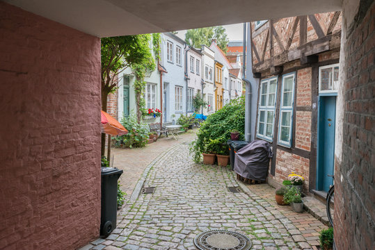 Sievers Torweg Gang in der Engelsgrube in L&uuml;beck, Deutschland
