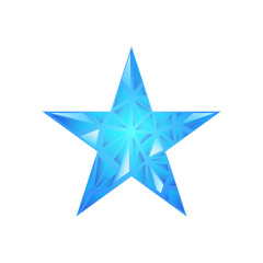 Polygonal star vector background