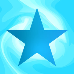Blue star vector background