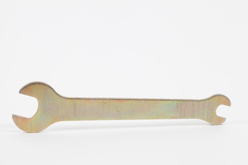 Shiny isolated metal wrench