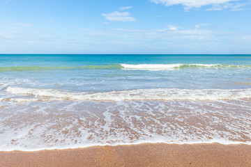 Fototapeta na wymiar Tropical sand sunny beach