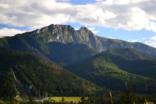 Fototapeta góry Tatry - widok na Giewont