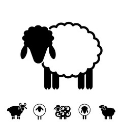 Sheep or Ram Icon, Logo, Template, Pictogram