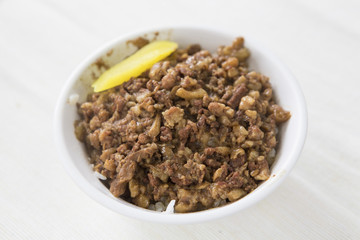 braised pork rice