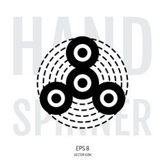 Hand spinner or fidget icon