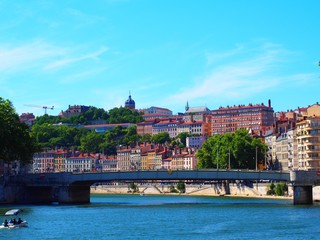Les bords de Saône à Lyon