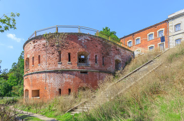 So called " Caponier (polish:Kojec) Meciszewskiego" in historic Modlin Fortress in Nowy Dwor Mazowiecki, in Poland  on Narew river, 50 km north from Warsaw
 

