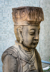 Chinese God statue at the Buddhist temple