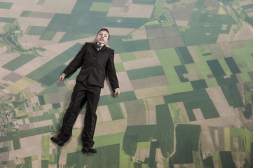 Kid dreaming to acieve success