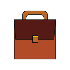 Business briefcase isolated