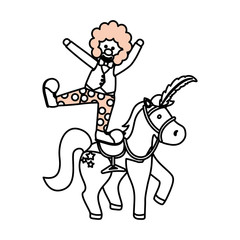 Circus clown cartoon