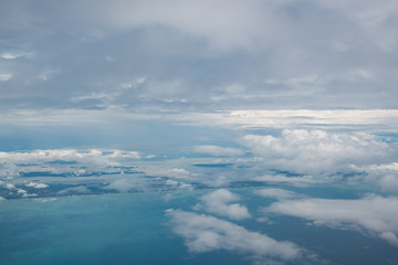 Cloud and sea top view