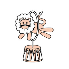 Circus lion cartoon