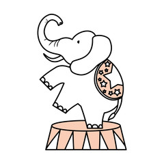 Circus elephant cartoon
