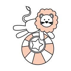 Circus lion cartoon