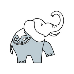 Circus elephant cartoon