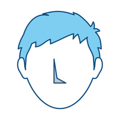 Man faceless cartoon
